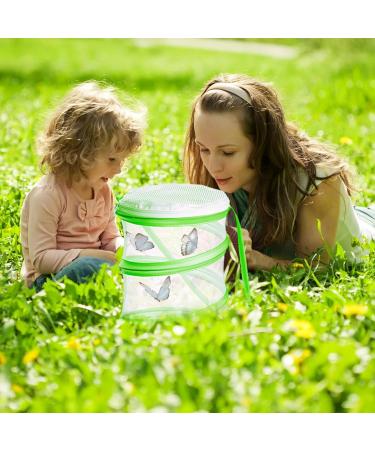 WUISOLQP Insect Butterfly Habitat Cage - Portable Collapsible Bug Catcher Net for Kids - Science Education Starter Kit (Green) - Buy Online on GoSupps.com