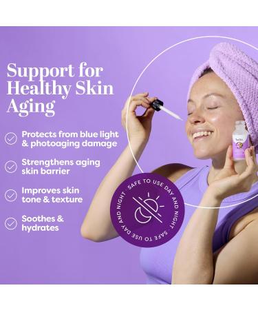 TruSkin Longevity Bakuchiol Serum | Rejuvenating Face Serum with Lingonberry Stem Cells & Snow Algae for Healthy Aging | 1 fl oz - Best Anti-Aging Skin Care - Buy Online on GoSupps.com