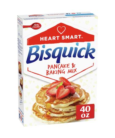 Betty Crocker Heart Smart Bisquick Pancake and Baking Mix, Low-fat & Cholesterol-free, 40 oz.