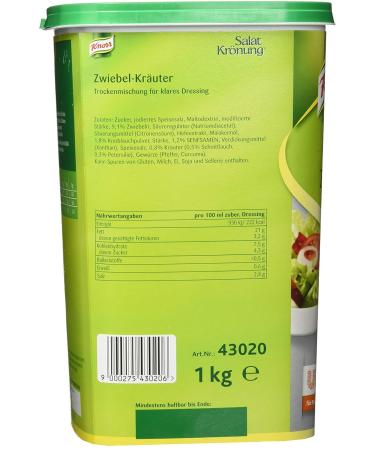 Knorr Salad Coronation Onion Herbs Dressing Mix - 1 kg | Premium Dry Salad Dressing for International Shipping - Buy Online on GoSupps.com