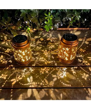 Hummingbird Solar Lantern Lights Outdoor Hanging Metal Decor Lanterns-Waterproof LED Decorative Light for Garden Patio Yard Lawn Backyard Front Porch as Gifts for Mom Grandma Women (2 Hummingb 2 Hummingbirds and 2 Dragonflies 4 - Buy Online on GoSupps.com