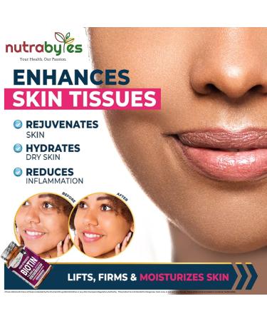 Biotin Hair Growth Supplement 12000mcg with Coconut Oil | 180 Vegan Capsules | 6 Months Supply | UK Made - Buy Online on GoSupps.com