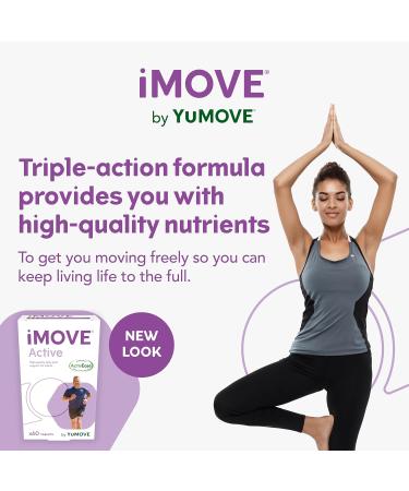 iMOVE Active | Natural Joint Supplement with Glucosamine, Green Lipped Mussel, and Hyaluronic Acid - 60 Tablets - Buy Online on GoSupps.com