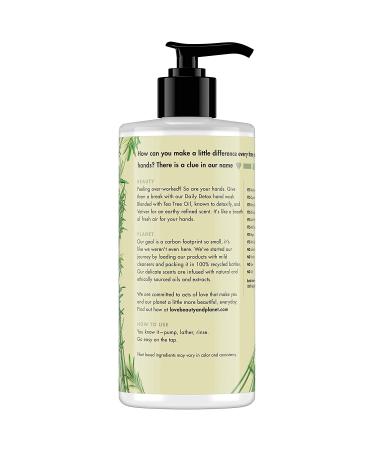 Love Beauty & Planet Daily Detox Hand Soap - Tea Tree Oil & Vetiver 13.5 oz - Buy Online on GoSupps.com