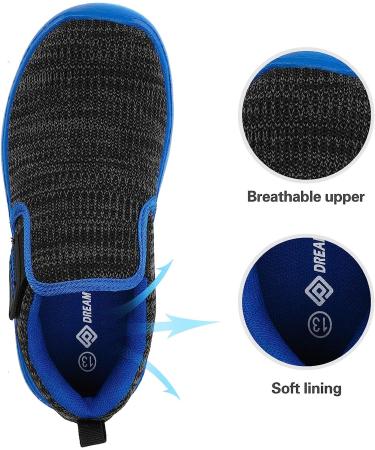 DREAM PAIRS Kids Breathable Sneakers | Running Shoes - Size 6 Big Kid - Black/Grey/Royal - Buy Online on GoSupps.com