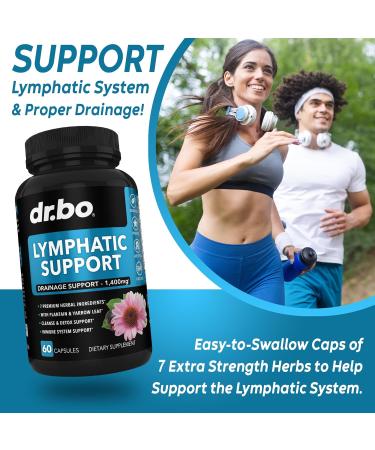 Lymphatic Drainage Supplements: Herbal Cleanse & Echinacea Support for Nodes Legs & Neck - Detox & Boost Lymphatic System Health - Buy Online on GoSupps.com