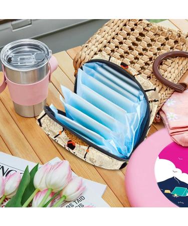 Retro African Women's Napkin Storage Bag - Portable Period Pocket for Women & Teens - Menstrual Cup & Breastfeeding Holder - Buy Online on GoSupps.com