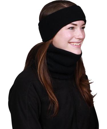 Turtle Fur Original Fleece Ear Band Headband - Black | Triple-Layer Shaped, One Size - Buy Online on GoSupps.com