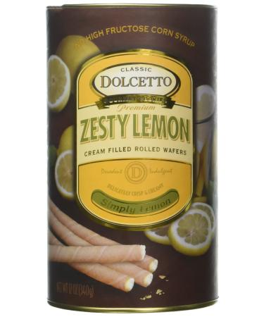 DOLCETTO Dolcetto Wafer Rolls Lemon, 12 OZ