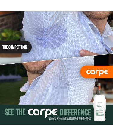 Carpe Underarm Antiperspirant and Deodorant - Eucalyptus Scent, Clinical Strength, 1.69 Fl Oz - Manage Hyperhidrosis, Combat Excessive Sweating - Stay Fresh All Day - Buy Online on GoSupps.com