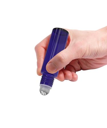 6 Pack Roll-On Glass Bottles 10ml | Cobalt Essential Oil Aromatherapy Perfume Bottles - Refillable & Slim Design - Buy Online on GoSupps.com