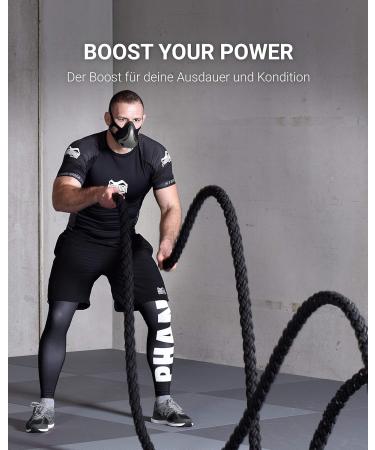 Phantom Athletics Training Mask - Optimize Endurance & Performance in Sports | Grey M - Buy Online on GoSupps.com