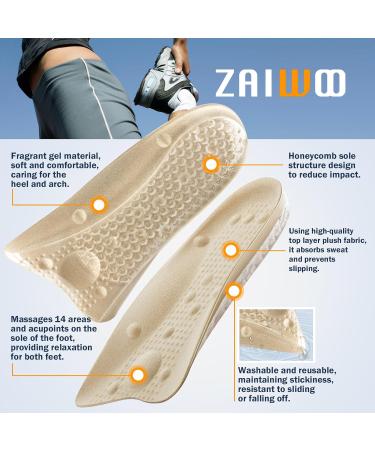 Heel and Arch Pain Relief Gel Massage Insoles - 3/4 Length for Men & Women | Comfort & Support | International Shipping Available - Buy Online on GoSupps.com