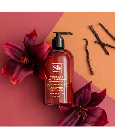 Soapbox Vanilla & Lily Blossom Liquid Hand Soap - Vegan Cruelty Free Cleanser for Bathroom and Kitchen - 12oz Pump Bottles (Pack of 3) - Buy Online on GoSupps.com