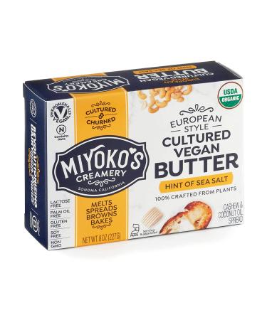 MIYOKO's Organic European Style Cultured Vegan Butter 8 oz - Buy Now for a Delicious Dairy-Free Alternative - Buy Online on GoSupps.com