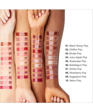 Clinique Pop Plush Creamy Lip Gloss With Hyaluronic Acid + Blend of Avocado Aloe + Shea Butter | Hydrating + High Shine Airkiss Pop 0.11 Fl Oz - Buy Online on GoSupps.com