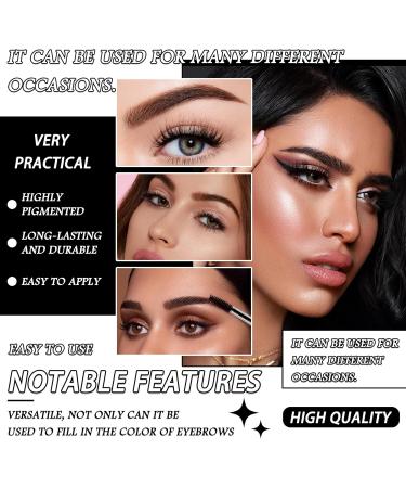 Eyebrow Pomade Dark Brown Brow Pomade Gel Smudge Proof Eyebrow Powder Brows Cream Durable Eyebrow Gel Long Lasting Waterproof Eyebrow Tint Makeup Kit - Buy Online on GoSupps.com