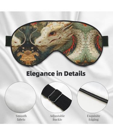 Lovely Dragon Mask - Adjustable Soft Blindfold for Deep Sleep Relaxation Travel & Meditation - Buy Online on GoSupps.com