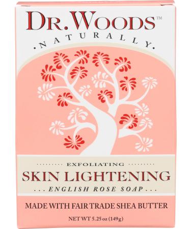 Dr. Woods English Rose Soap Skin Lightening 5.25 oz (149 g)
