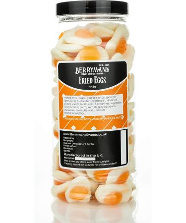 Original Jelly Fried Eggs Retro Sweets Gift Jar by Berrymans Sweet Shop - Classic Sweets Traditional Taste. - Buy Online on GoSupps.com