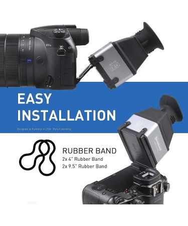 Kamerar CVF-1 Collapsible LCD Viewfinder 3X Magnifier for 3.0-3.2 DSRL Camera Screens | Sunshade Hood for Canon Nikon Sony Pentax DSLR - Buy Online on GoSupps.com