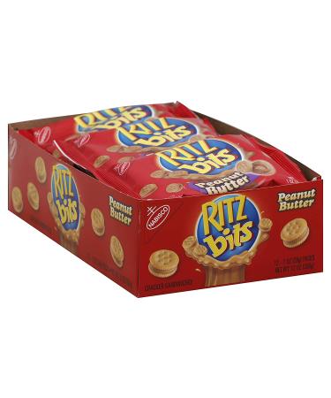 Ritz Bits Peanut Butter Crackers 1oz (12 Pack) - Delicious Snack Option - Buy Online on GoSupps.com