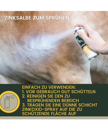 Zinc Ointment & Spray for Dogs & Horses | Wound Healing Protection | 2x250ml Zinc Oxide Solution - Buy Online on GoSupps.com
