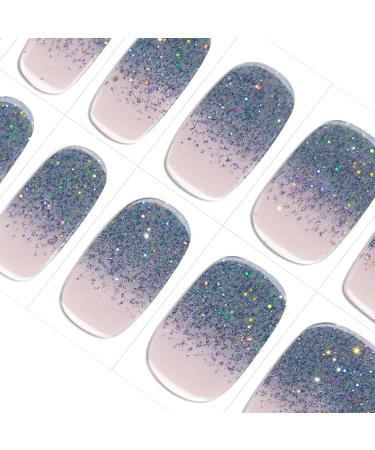 Danni & Toni half hardened gel nail films (underwater World) Blue and colored glitter UV gel nail foil nail ticker nail design nail foil self-adhesive wraps 28 sticker underwater World-de - Buy Online on GoSupps.com