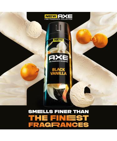 Shop Axe Fine Fragrance Collection - Black Vanilla & Sandalwood Body Spray | 72H Odor Protection | Aluminum-Free | 3 Count - Buy Online on GoSupps.com