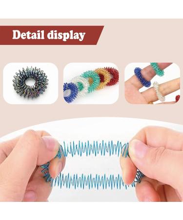 Khiry 20-Part Cordless Rings Set | Finger Massage & Acupressure Rings for Stress Relief & Blood Circulation - Buy Online on GoSupps.com