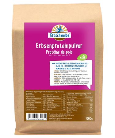 Erdschwalbe Pea Protein - Vegan Protein Powder - 1 Kg