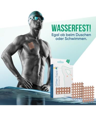 Medi-Tape Grid Tape Type C - 40 High-Quality Self-Adhesive Acupuncture Patches for Pain Relief & Scar Treatment - Versatile Beige Cross Tape - Ideal for International Shipping - Buy Online on GoSupps.com