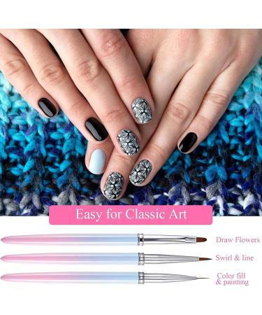 2 Dotting Tools for Nails | Polish Manicure Liner Brush Set 15 Fine Tip Nail Dotting for Salon Home Nail Dotting Outlining Frifer 2 Pcs 15 Sets - Buy Online on GoSupps.com