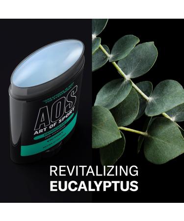 Art of Sport Men’s Deodorant Aluminum Free Eucalyptus Fragrance Made with Natural Botanicals - 2.7 Oz - Pack of 2 - Buy Online on GoSupps.com
