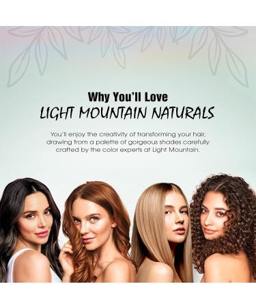Light Mountain Mahogany Hair Dye | Organic & Chemical-Free Semi-Permanent Color for Men/Women | 16 Oz Henna Leaf Powder & Botanicals - Buy Online on GoSupps.com