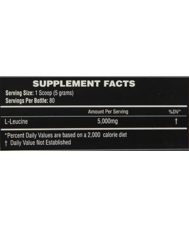 Buy LiveLong Nutrition L-Leucine Bulk Powder - Pure Amino Acid for Muscle Growth & Protein Synthesis - No Additives 400g - Buy Online on GoSupps.com
