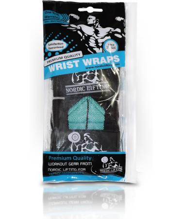 Premium Aqua Blue Wrist Wraps for Strength Sports | Cross Training Bodybuilding & Powerlifting - Unisex Weightlifting Support - Buy Online on GoSupps.com