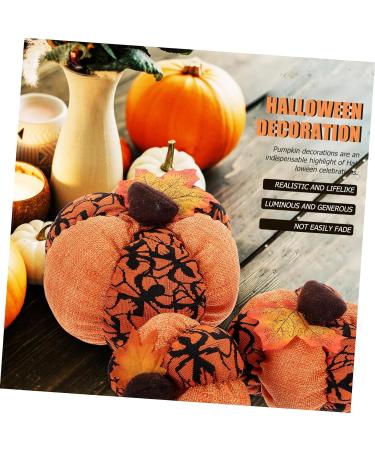 ORFOFE 3pcs Halloween Pumpkin Photography Props Pumpkin Plush Thanksgiving Throw Pillow Pumpkin Stuffed Animal Halloween Pumpkin Adorn Pumpkin Shaped Home Decor Desktop Supplies Pp Cotton Orange2 15X15X15CM - Buy Online on GoSupps.com
