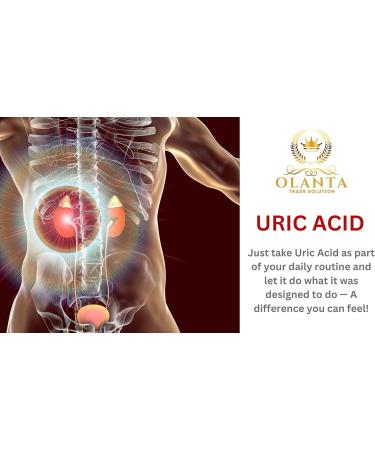 URIC Acid Formula - Natural Kidney Herbal Supplements for Uric Acid Control & Flush - 60 Capsules - Buy Online on GoSupps.com