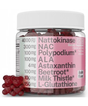 Gummy Supplement Nattokinase Polipodium Leucotomos Astaxanthin NAC N-Acetyl Cysteine Alpha Lipoic Acid L-Glutathione Nattokinase-Polipodium-Powder Beet Beetroot Chews Capsules Organic Liquid Extract