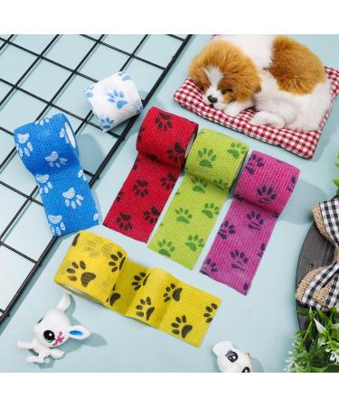 Heyu-Lotus Pet Vet Wrap for Dogs 5cm x 4.5m - 6 Rolls | Self Adhesive & Cohesive Bandages - Buy Online on GoSupps.com