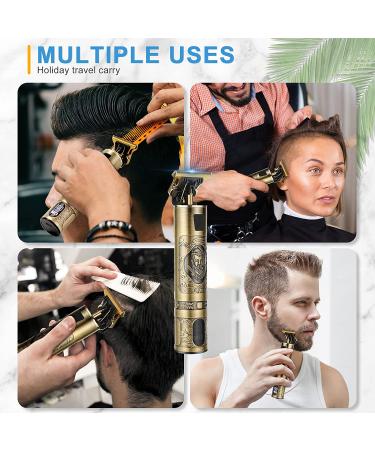 Pynogeez Cordless Hair Clippers for Men - Professional Baldheaded Trimmer with LCD Display, Rechargeable Gold Grooming Kit - Buy Online on GoSupps.com