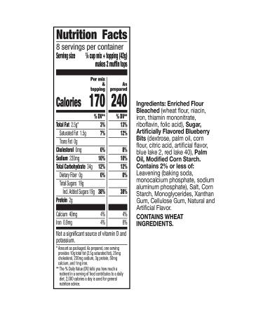 Betty Crocker Blueberry Muffin Tops Baking Mix - 11.9 oz Box - Buy Online on GoSupps.com