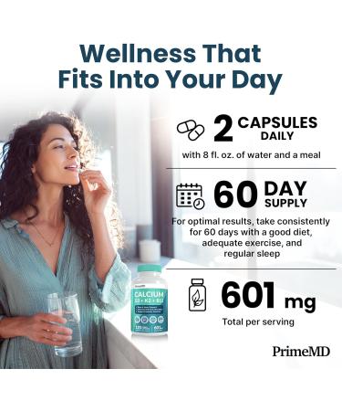 4-in-1 Calcium 600mg + Vitamin D3 K2 B12 | Heart, Bone & Immune Support | Women & Men Calcium Supplement (120 Count) - Buy Online on GoSupps.com