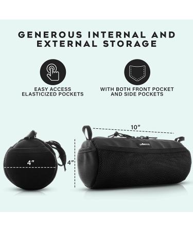 Lumiere & Co. Bike Handlebar Bag - Mountain Bike Storage & Front Frame Storage - Bicycle Accessories in Black - Buy Online on GoSupps.com