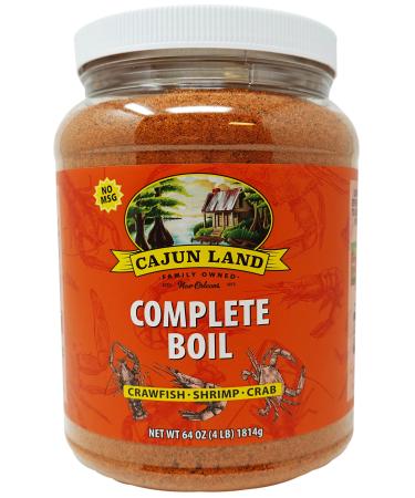 Cajun Land Crab Shrimp Crawfish Boil Complete 4 Lbs 4 Pound (Pack of 1)