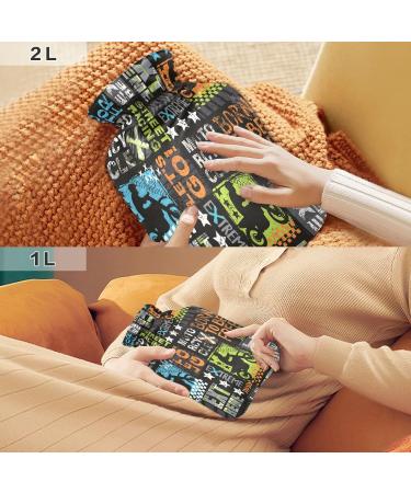 Buy Linqin 2L Reusable Hot Water Bottle - Pain Relief for All Ages | Ideal for Cold Weather & Motorcycling - Buy Online on GoSupps.com