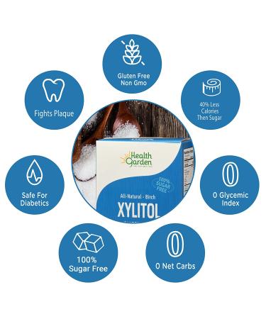Health Garden Birch Xylitol Sweetener - Non GMO - Kosher - Made in the U.S.A. - Keto Friendly (50 Packets) - Buy Online on GoSupps.com