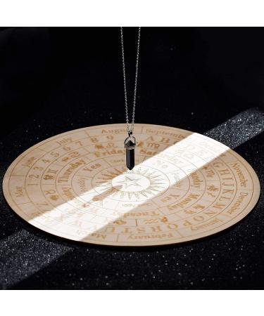 Star Pendulum Board Wooden Dowsing Board Divination Metaphysical Message Board for Witchcraft Wiccan Altar Supplies Kit Beginner Witchcraft Supply  Round Shape (5.9 Inch) 5.9 Inch (Pack of 1) - Buy Online on GoSupps.com