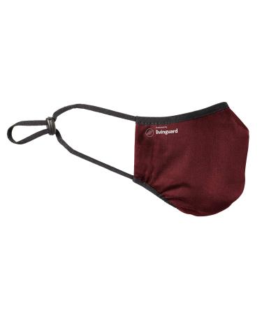 Livinguard PRO MASK - 3-Layer Adjustable Washable Reusable Face Mask (Cosmic Red S) | International Shipping Available - Buy Online on GoSupps.com